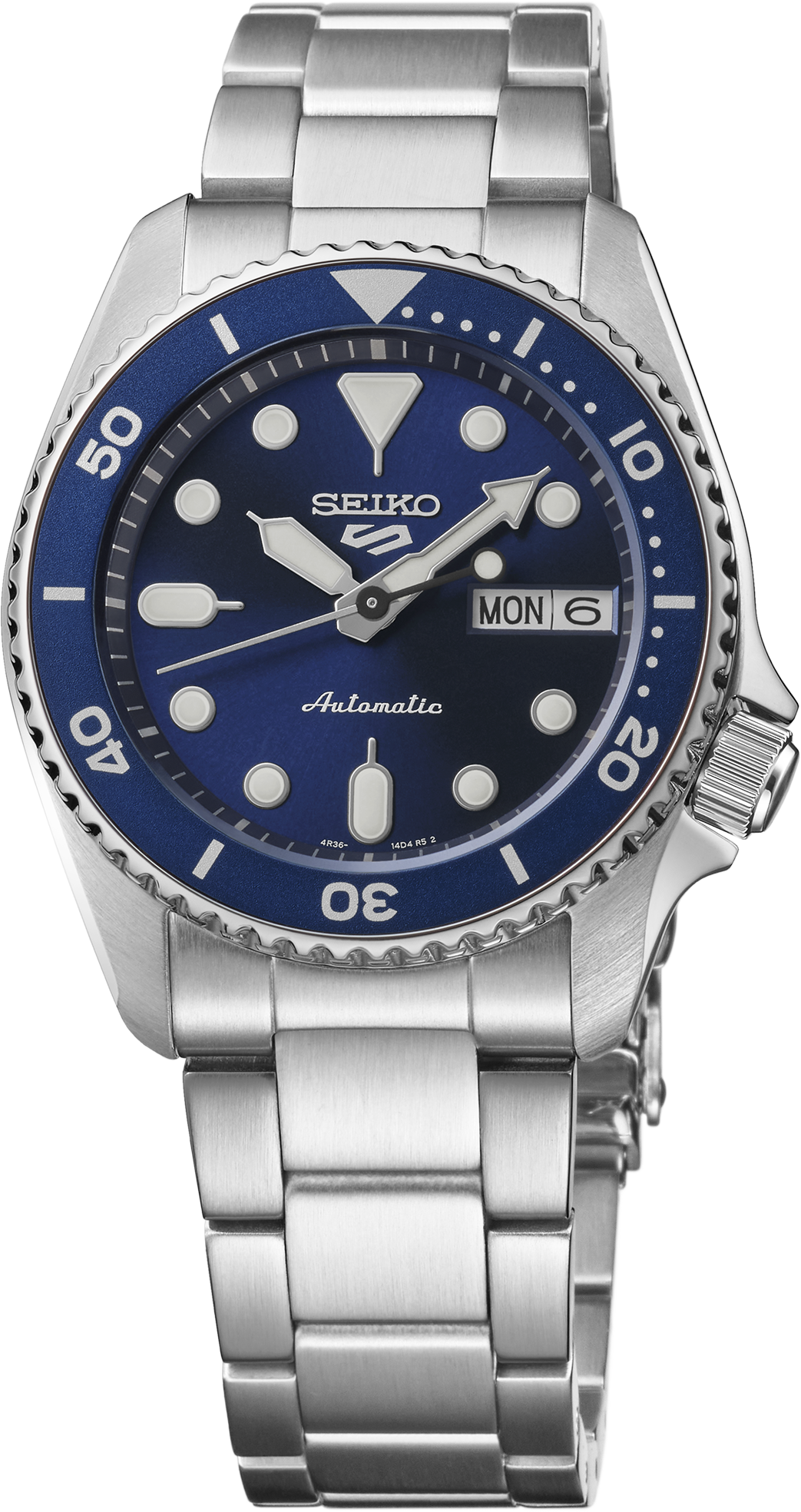 5 Sports SKX Series Mid-Size Blue Dial / Stainless Steel Bracelet Blue Dial