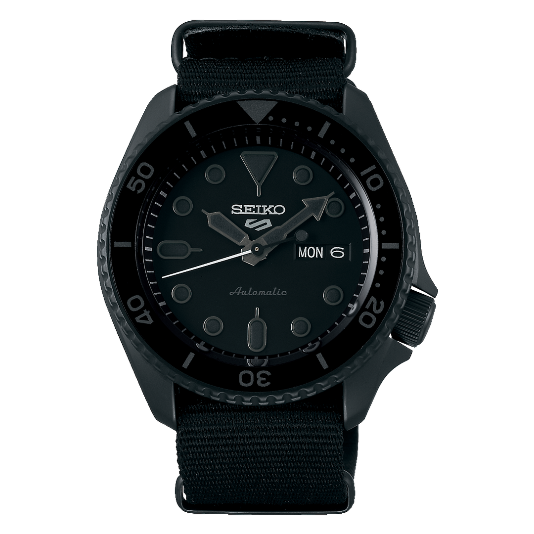 5 Sports SYX Black Dial / Black Nylon Strap Black Dial