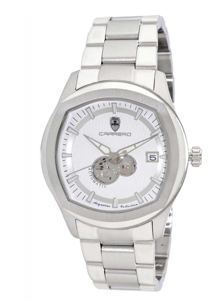 AEQUILUX SILVER TONE/WHITE | White Dial
