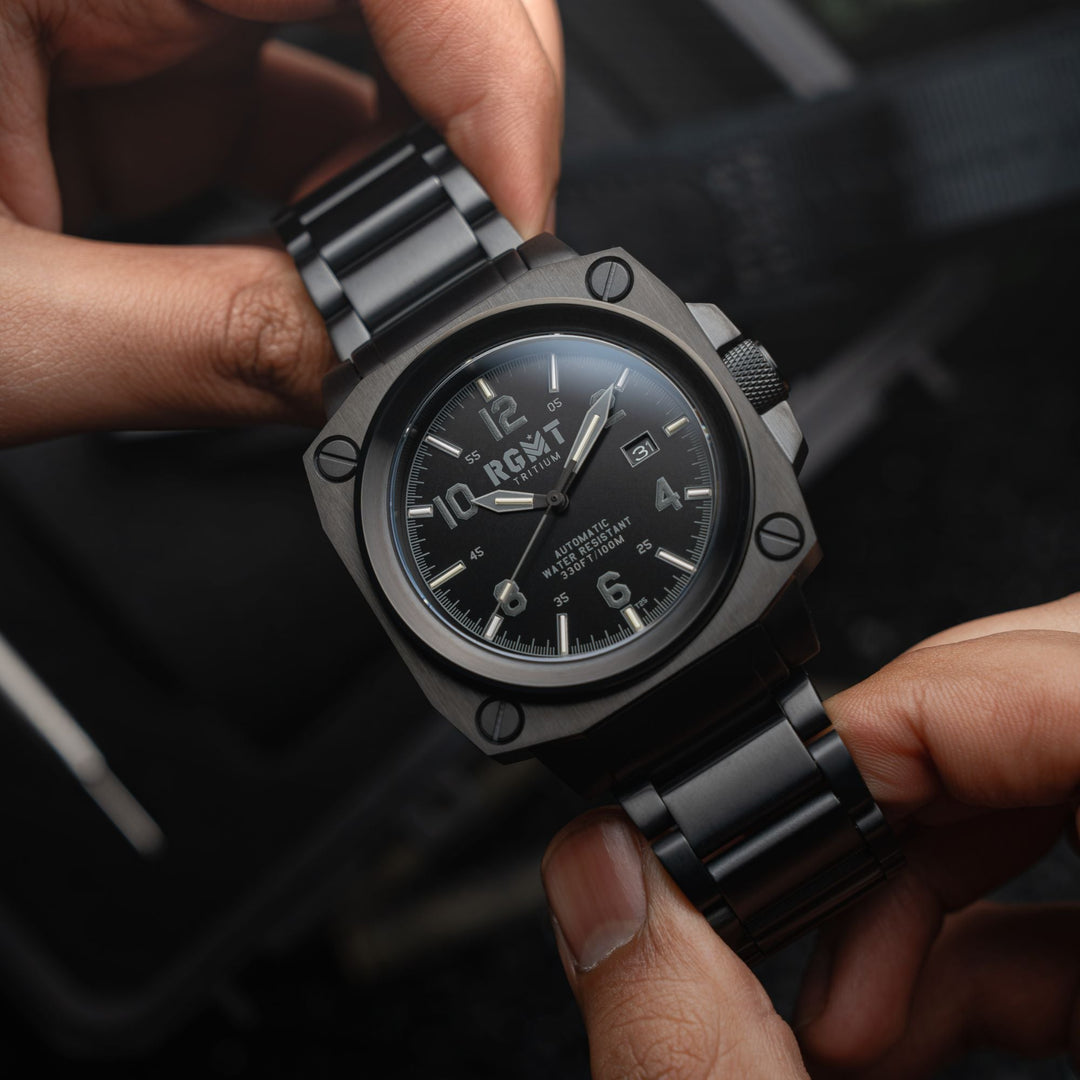 Altimeter Tritium Automatic Black /Stainless Steel | Black Dial