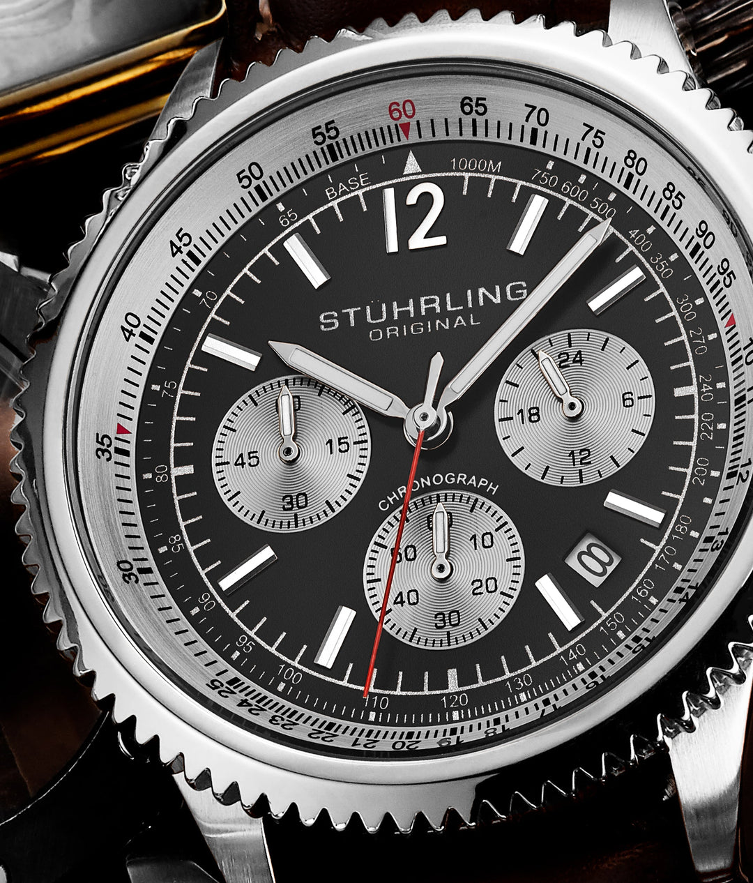 Monaco Chronograph Black/Silver | Black Dial