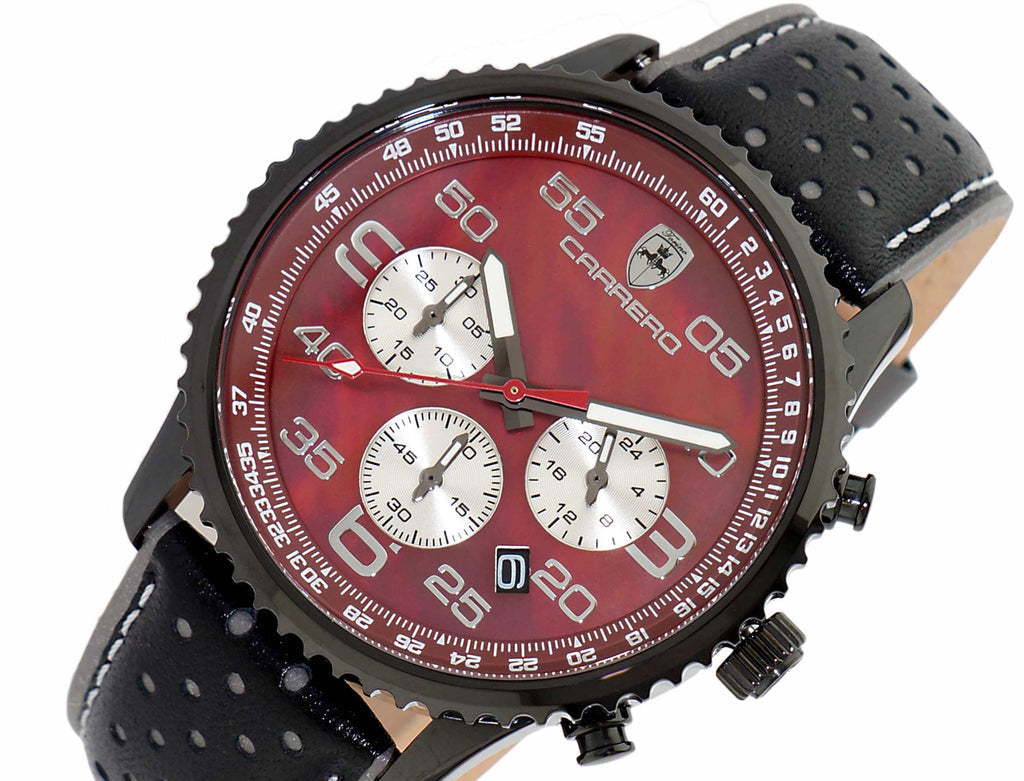 Aureum IP BLACK/MAROON | Maroon Dial