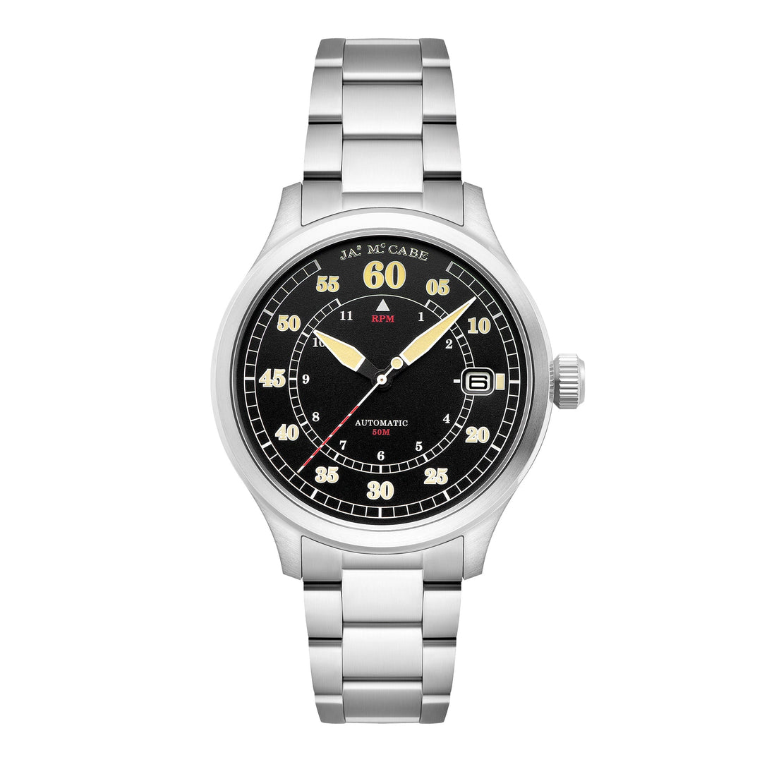 Bobber Automatic Black / Stainless Steel | Black Dial