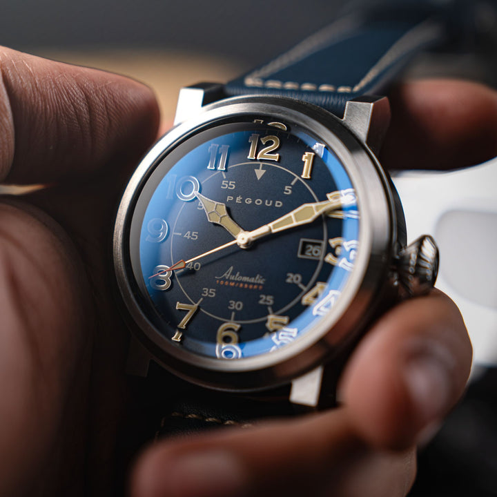 Le Pilote Automatic Blue / Blue Leather | Blue Dial