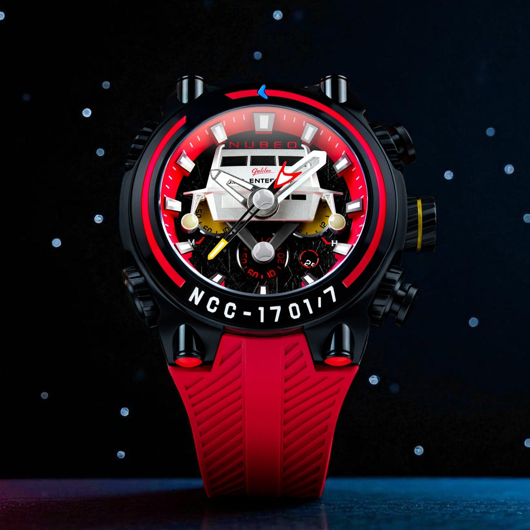 Deimos Chronograph Star Trek Galileo Limited Edition | Red Dial