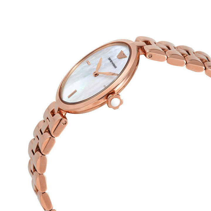 Arianna Mother-Of-Pearl Dial / Rose Gold-Tone Stainless Steel Bracelet Mother-of