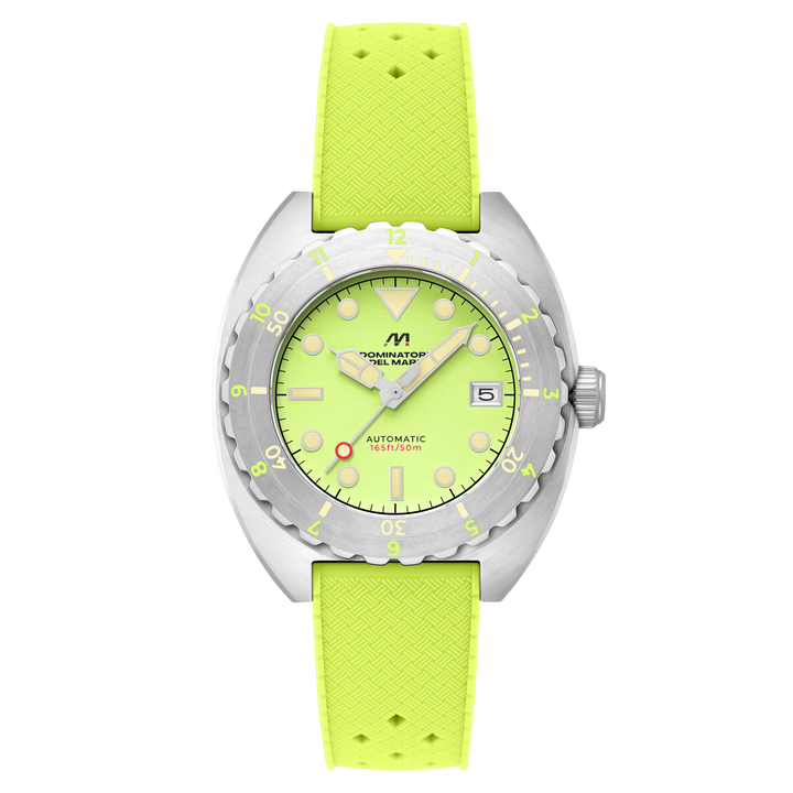 Amalfi Automatic Green / Green Silicone Green Dial