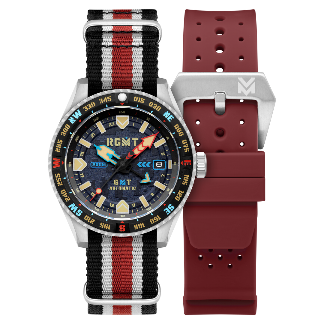 Dragoon GMT Automatic Multicolor Dial / Multicolor Nylon Strap Multi-Color Dial