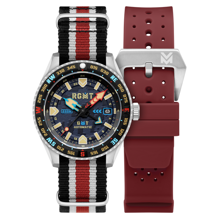 Dragoon GMT Automatic Multicolor Dial / Multicolor Nylon Strap Multi-Color Dial