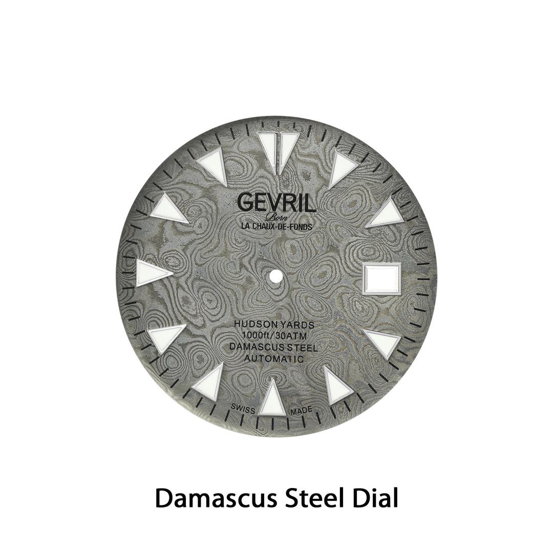Hudson Yards -Damascus Swiss Automatic SW200-1 - Damascus Steel Gray Dial,  Unid