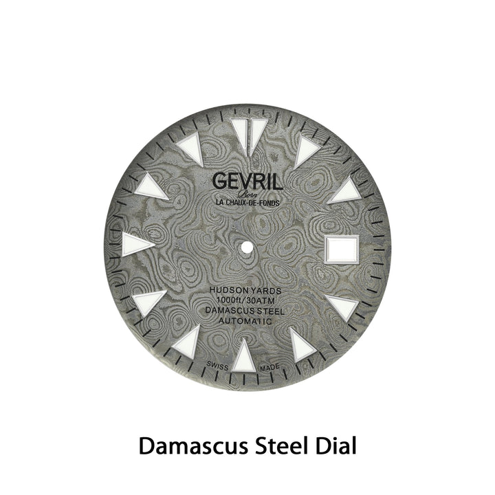 Hudson Yards -Damascus Swiss Automatic SW200-1 - Damascus Steel Gray Dial,  Unid