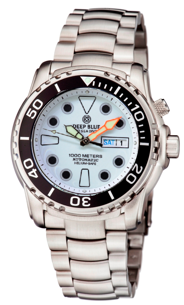 Pro Sea Diver II 44mm  White dial Blue Full  Lume White Dial