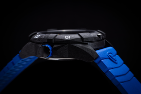 Carbon Dive CARBON CASE/BLACK&BLUE DIAL/BLACK STRAP | Black Dial