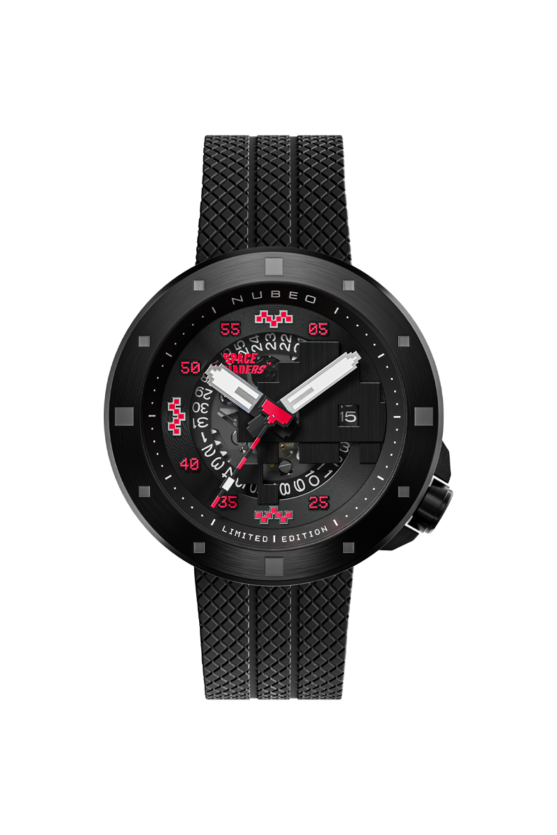 Cassini Automatic Space Invaders Limited Edition Black & Red / Black | Black Dia