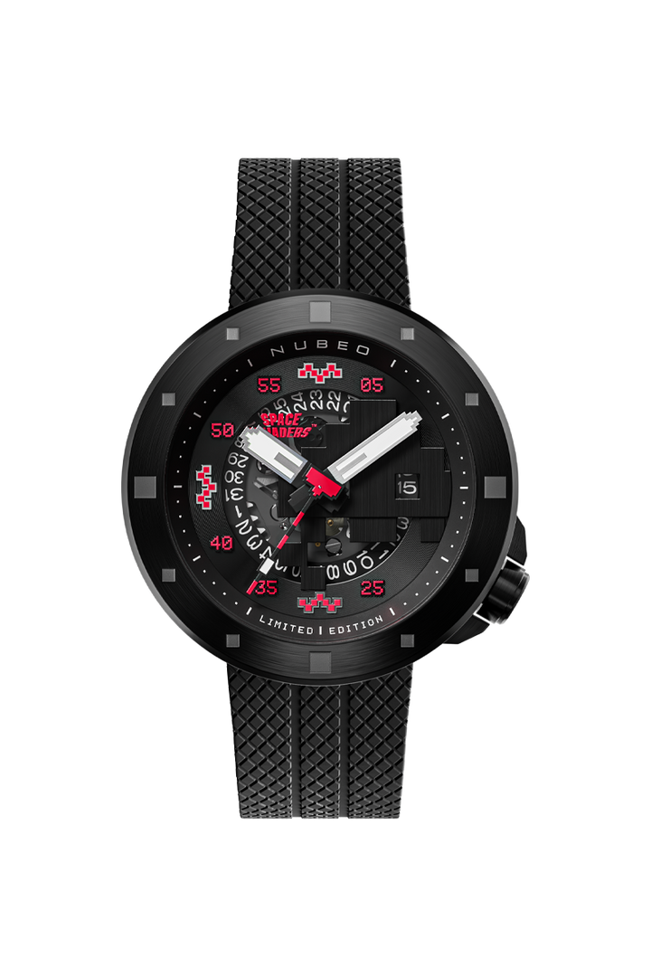 Cassini Automatic Space Invaders Limited Edition Black & Red / Black | Black Dia