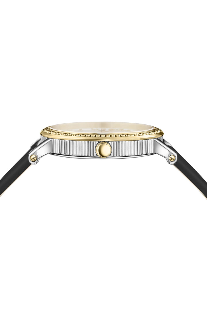 V-Dollar 37mm / Silver / Black | Silver Dial