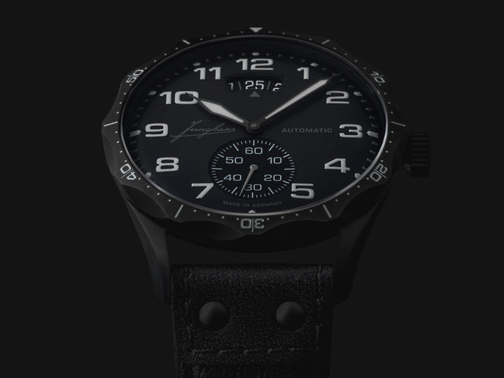 Pilot Automatic Dark Gray Dial / Black Riveted Leather Strap Dark Gray Dial