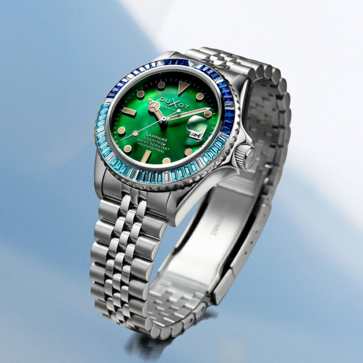 Atlantica 40 Rainbow Automatic Green / Stainless Steel | Green Dial