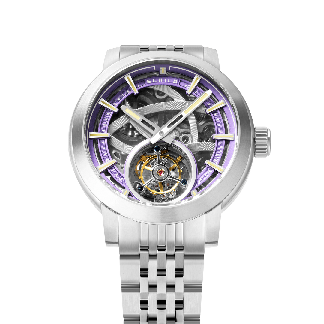 Heinrich Tourbillon Limited Edition Purple / Stainless Steel | Purple Dial
