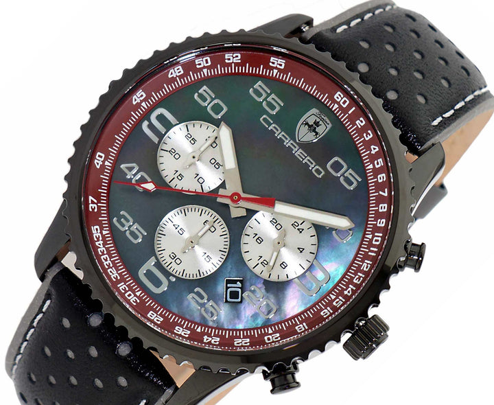 Aureum IP BLACK/MAROON-BLACK Black Dial