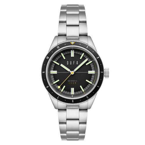 Dufa Freitaucher Automatic Black / Stainless Steel | Black Dial