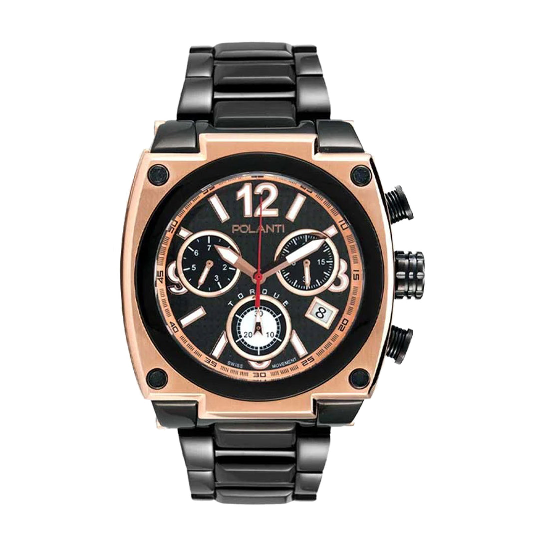 Torque II Chrono Black/Rosetone | Rose/ Black Dial