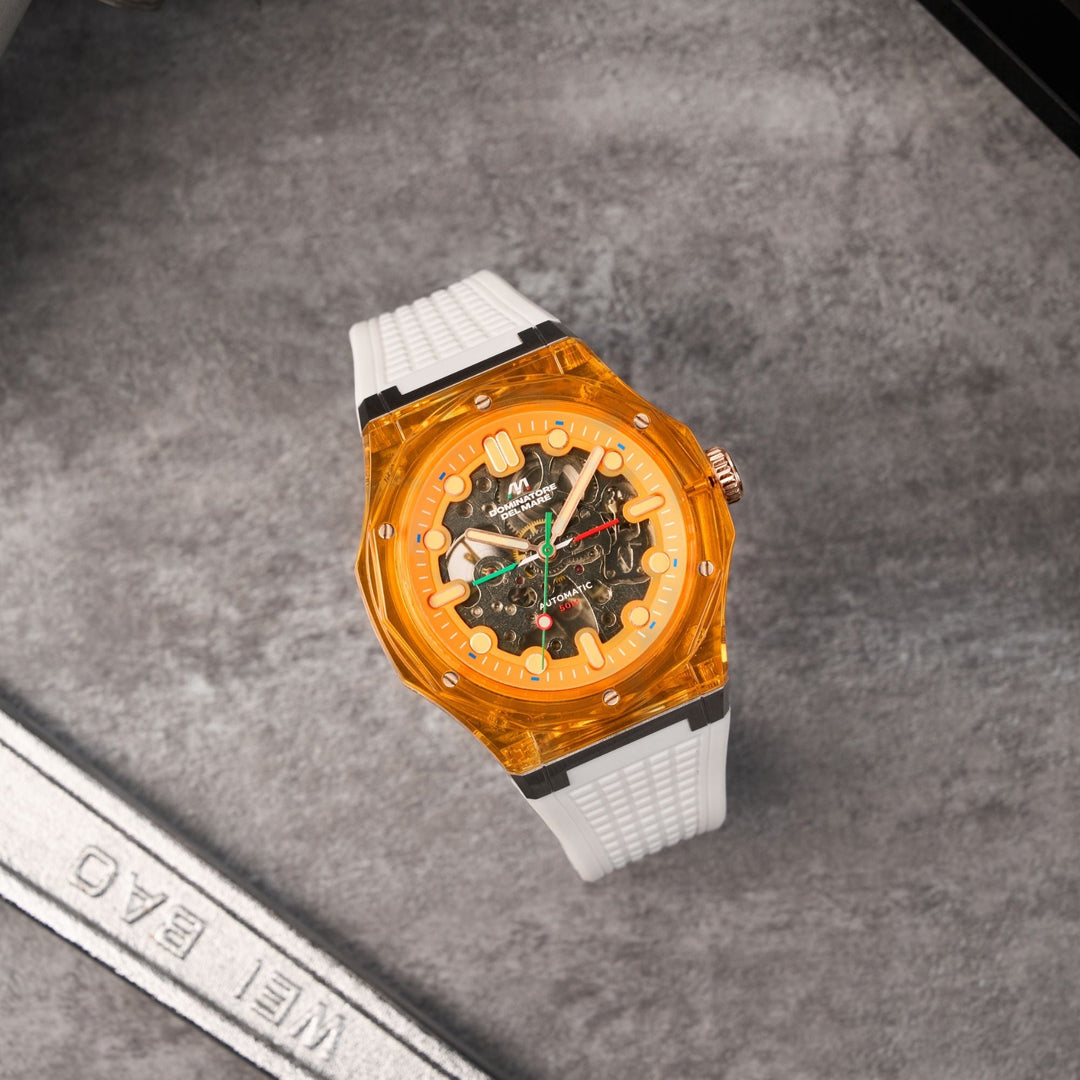 Ravello Automatic Orange / Silicone | Orange Dial