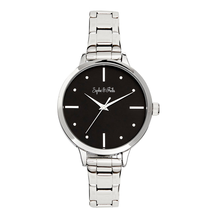 Milwaukee Silver/Black Black Dial