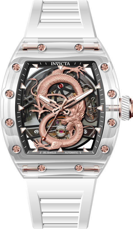 Invicta 42mm / White / Silver | Silver Dial