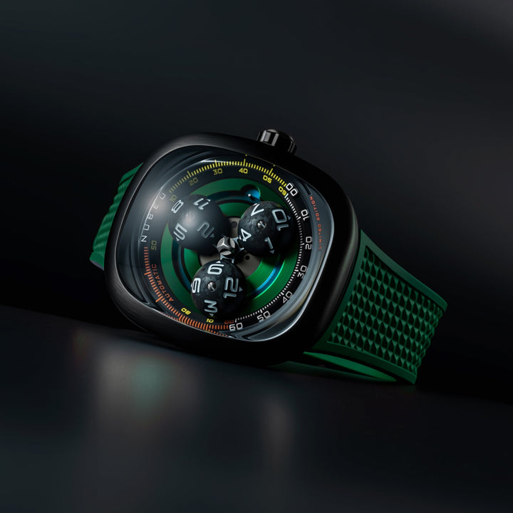 Tri-star Orbit Automatic Limited Edition Green / Rubber | Green Dial