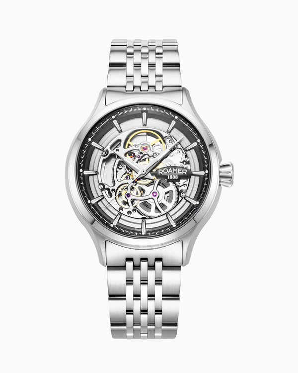 Competence Skeleton IV Black skeleton dial, stainless steel bracelet Black Skele