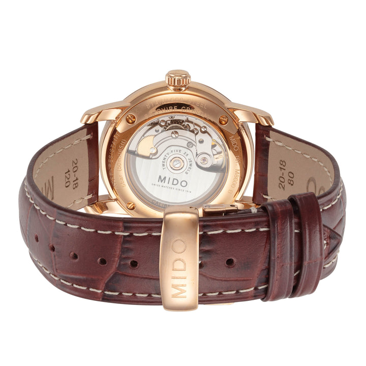 Baroncelli II 38mm / Silver / Brown | Silver Dial