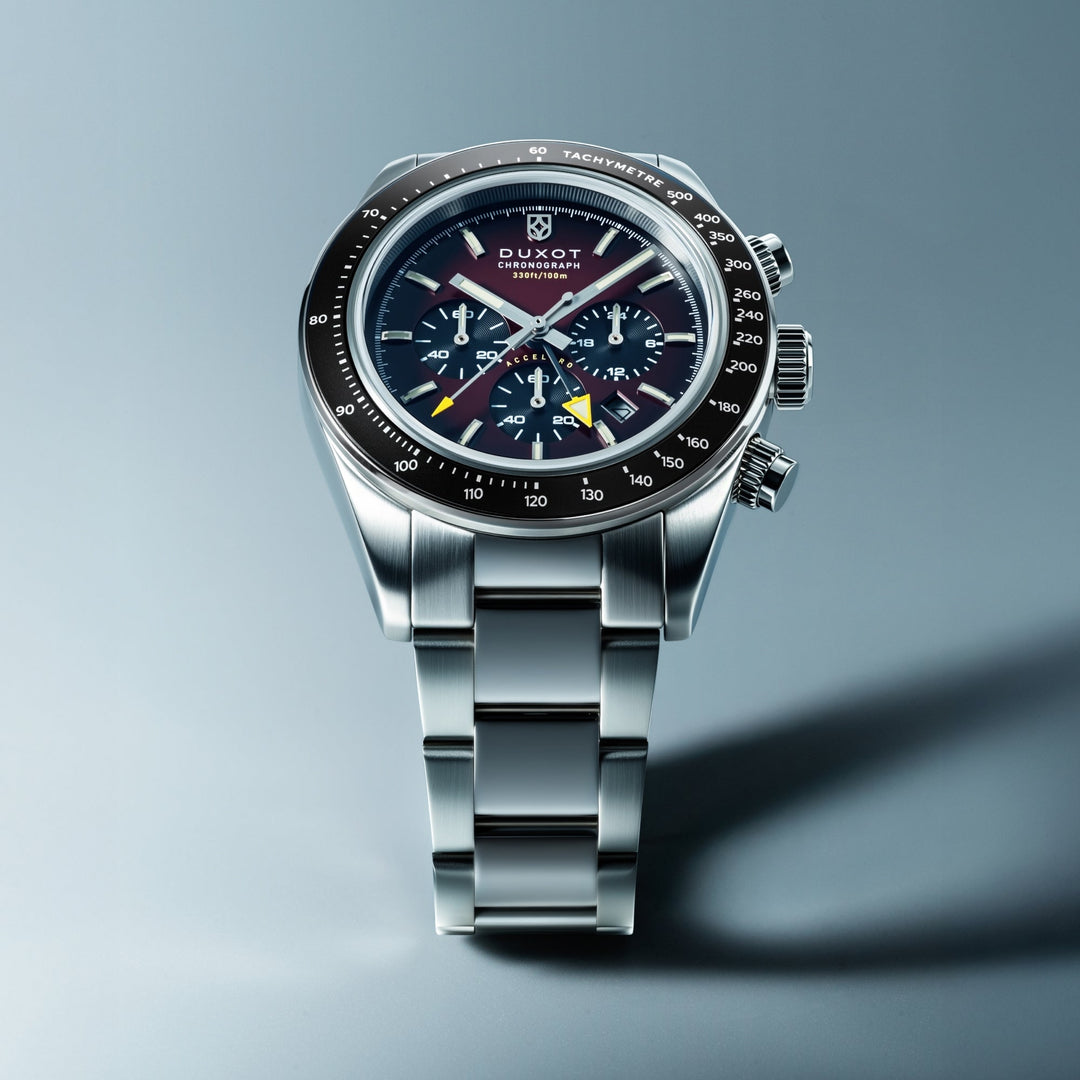 Vitesse Dual Time Chronograph Red / Stainless Steel | Red Dial