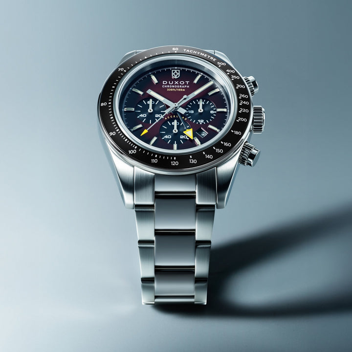 Vitesse Dual Time Chronograph Red / Stainless Steel | Red Dial