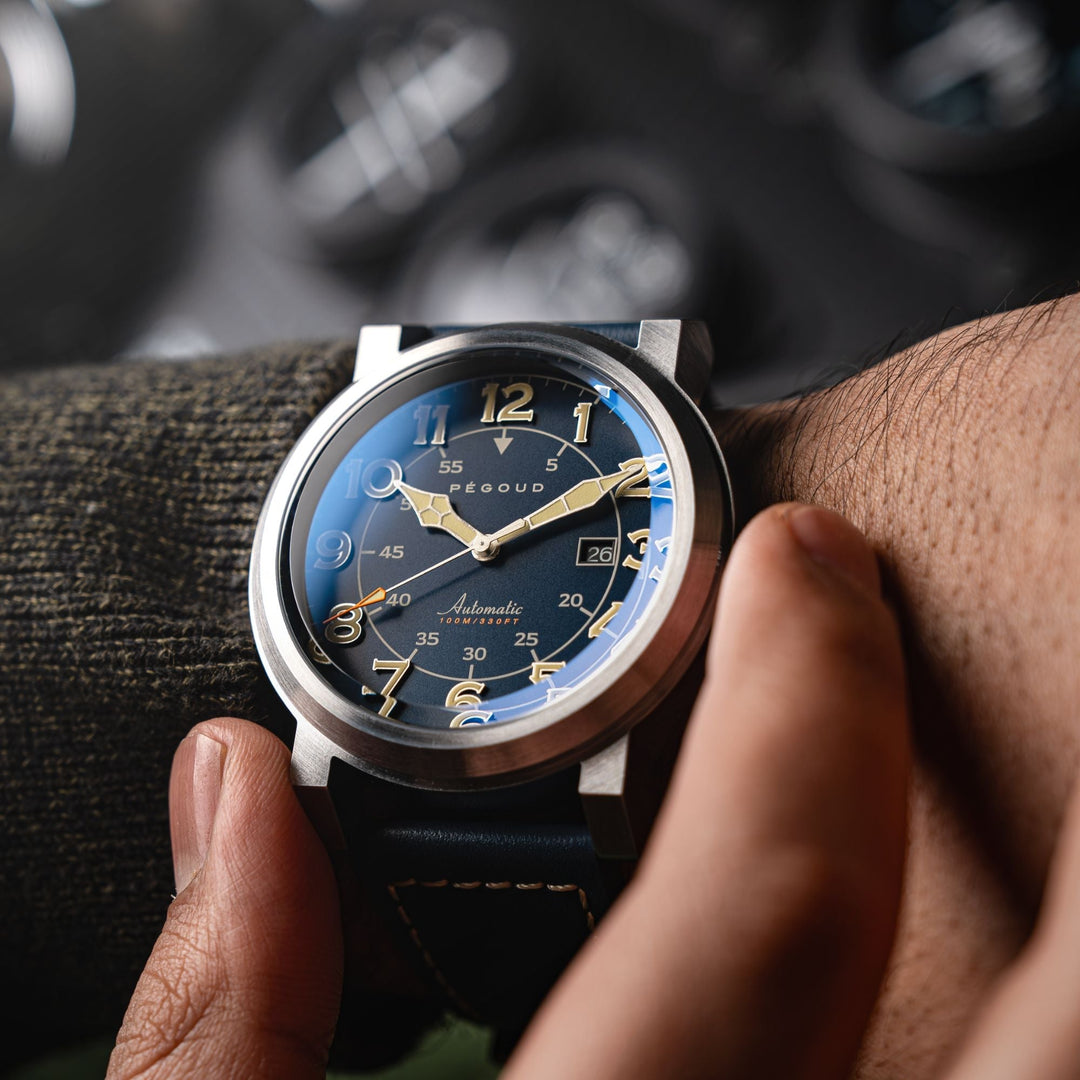 Le Pilote Automatic Blue / Blue Leather | Blue Dial