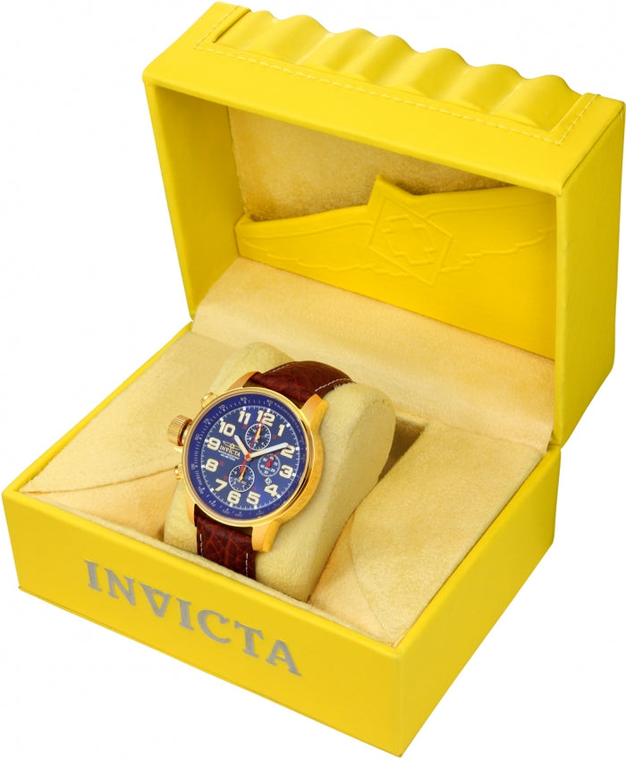 I-Force Chronograph Blue Dial / Brown Leather Strap Blue Dial