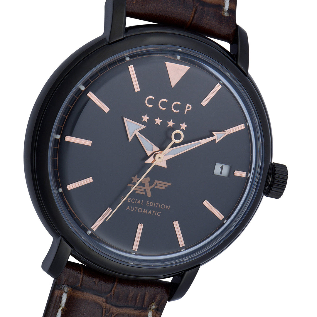 Heritage Black / Genuine Leather | Black Dial