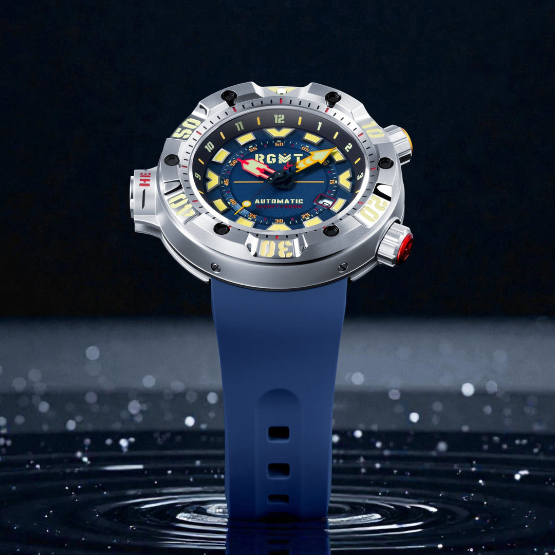 Depth Charge Automatic Blue  / Silicone | Blue Dial