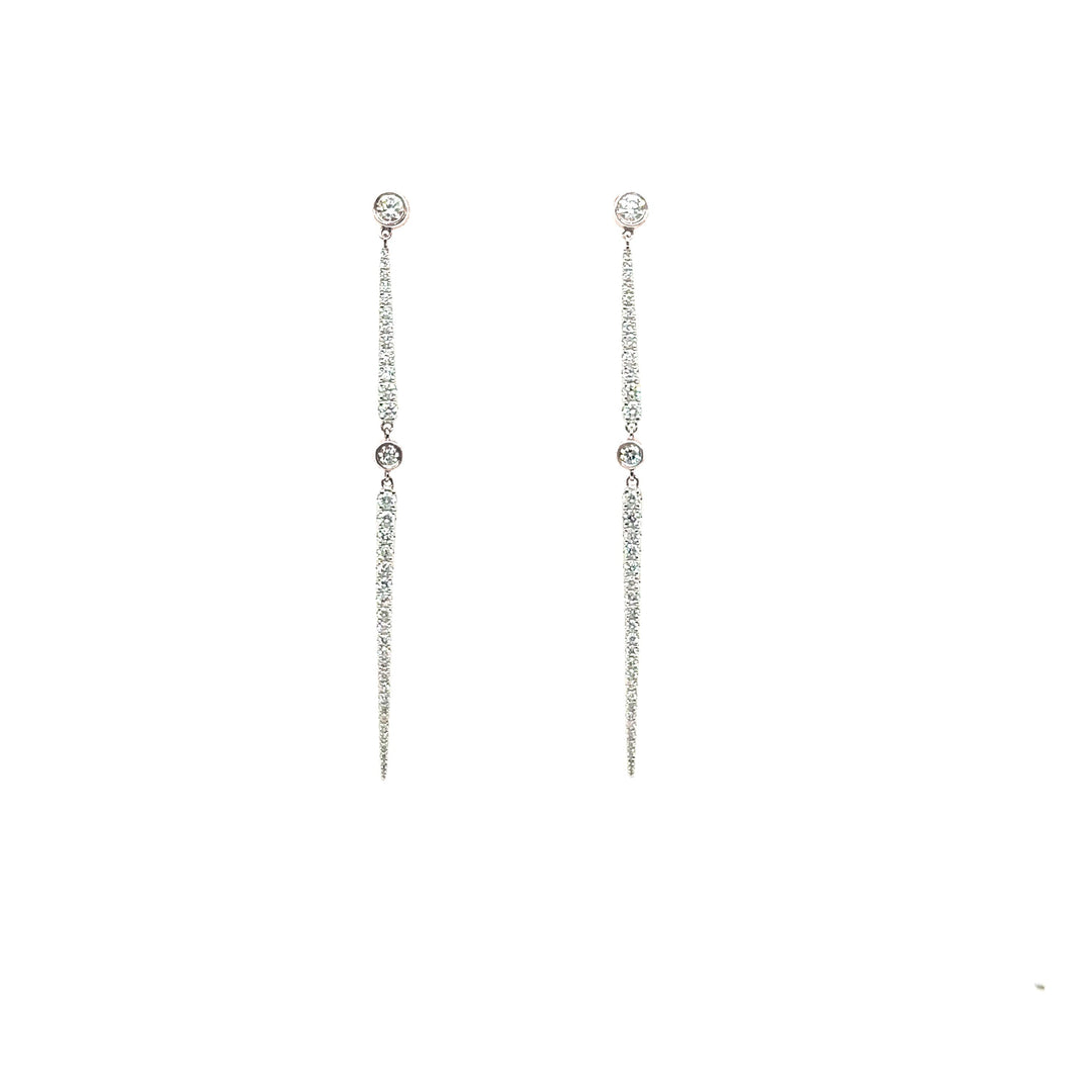 Rosemary Diamond Drop Earrings