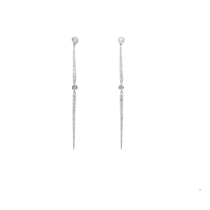 Rosemary Diamond Drop Earrings