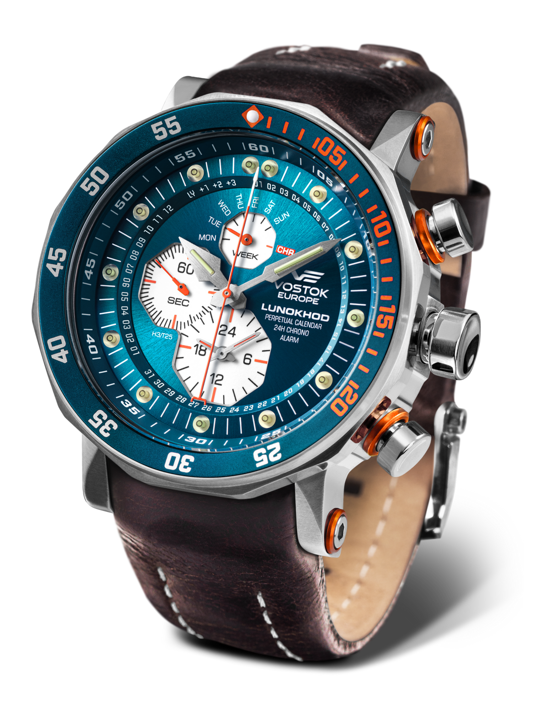 Lunokhod Turquoise Dial / Brown Leather Turquoise Dial