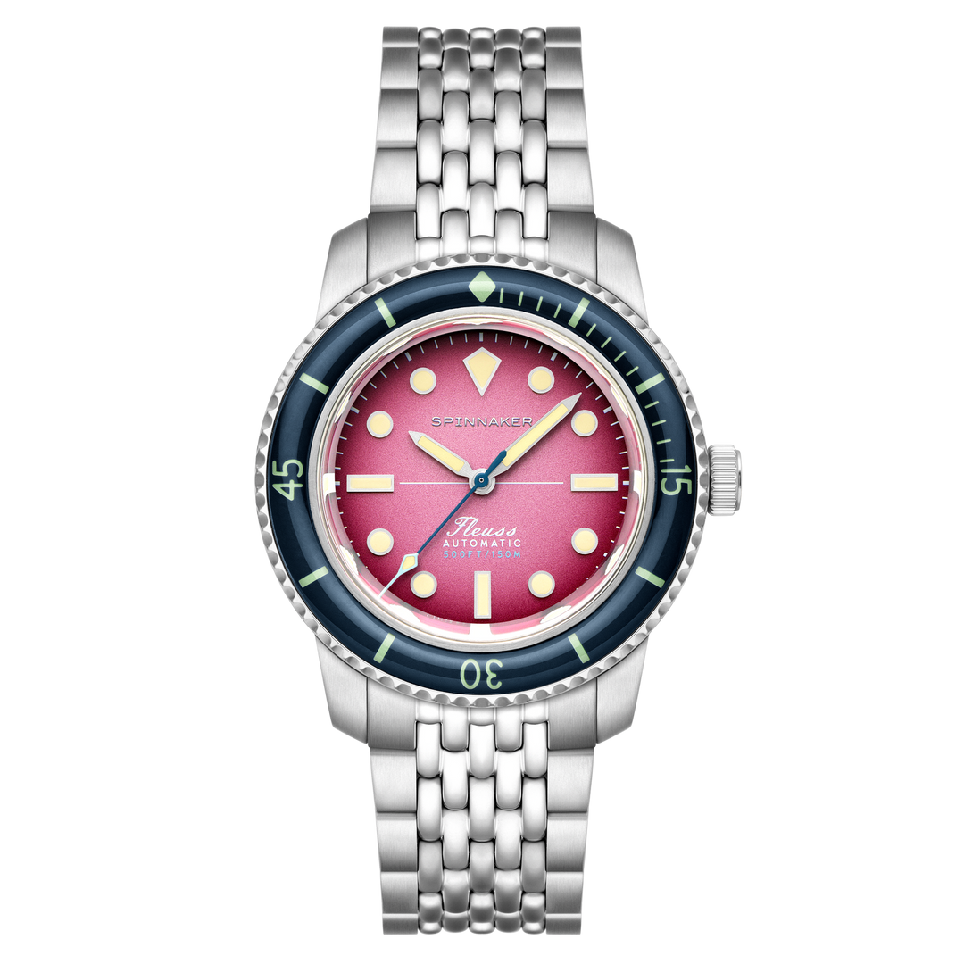 Fleuss 40 Automatic Purple / Stainless Steel Purple Dial