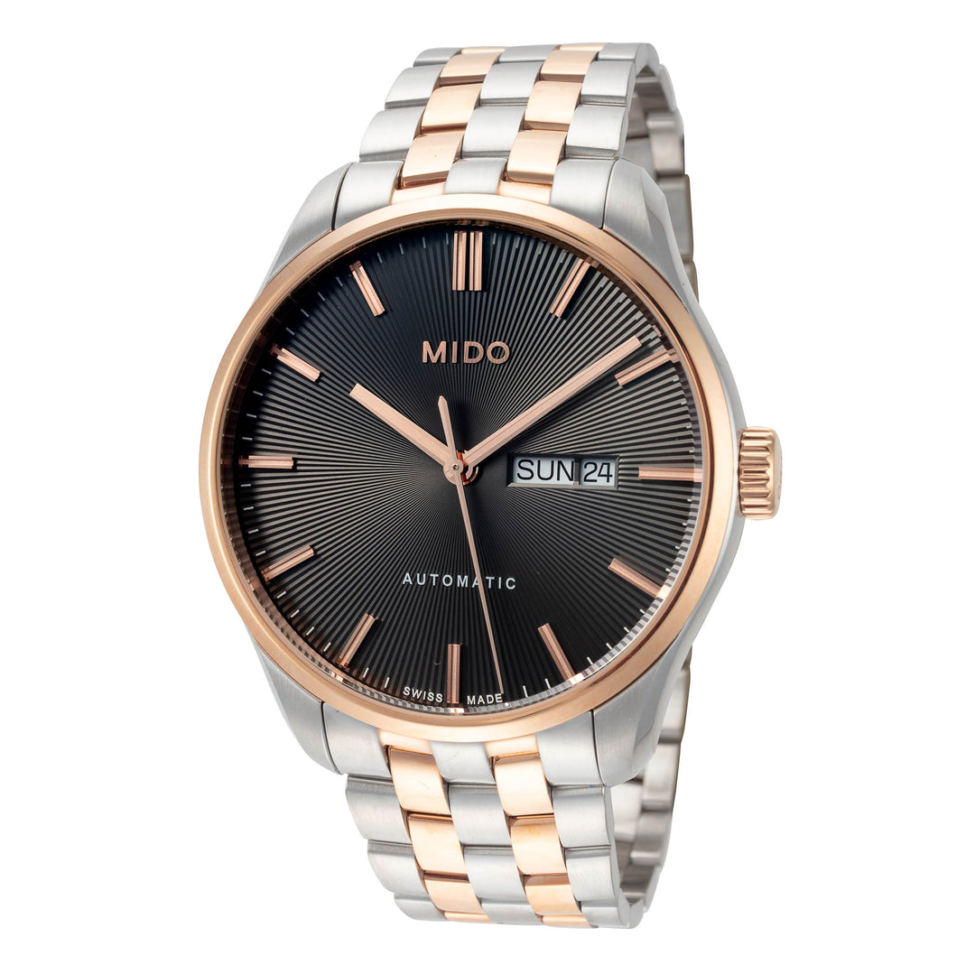 Belluna II 42mm / Anthracite / Silver and Rose Gold | Anthracite Dial