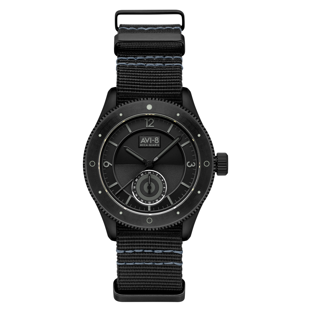 Airmaster Sector Meca-Quartz Black / Nylon | Black Dial