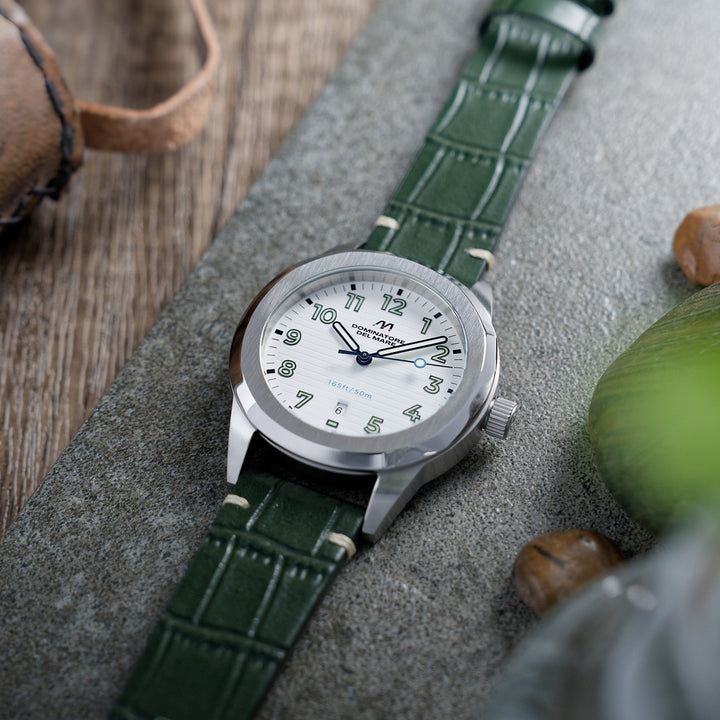 Aqua Sicura Japan Quartz White / Leather | White Dial