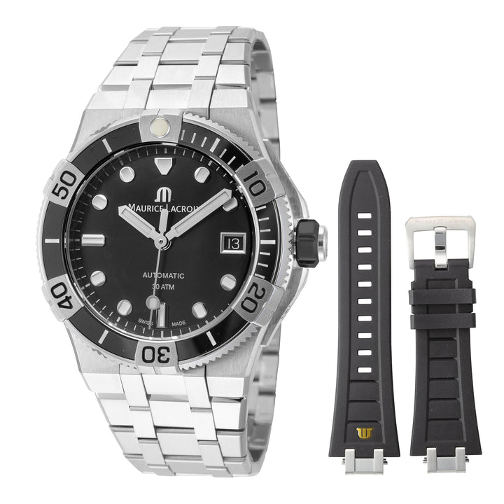 Maurice Lacroix 38mm / Silver / Black | Black Dial