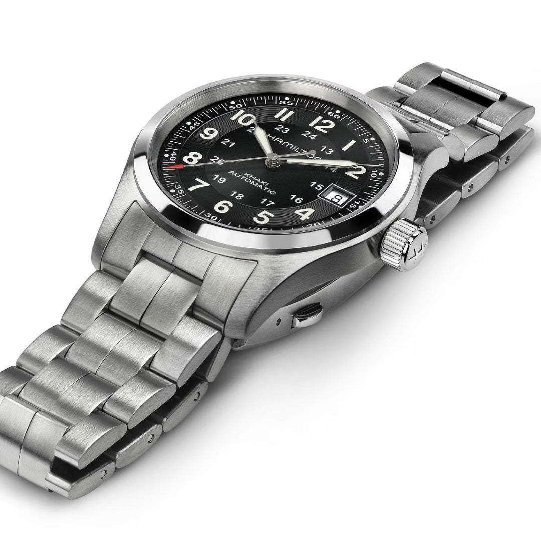 KHAKI FIELD Black / Stainless Steel Black Dial