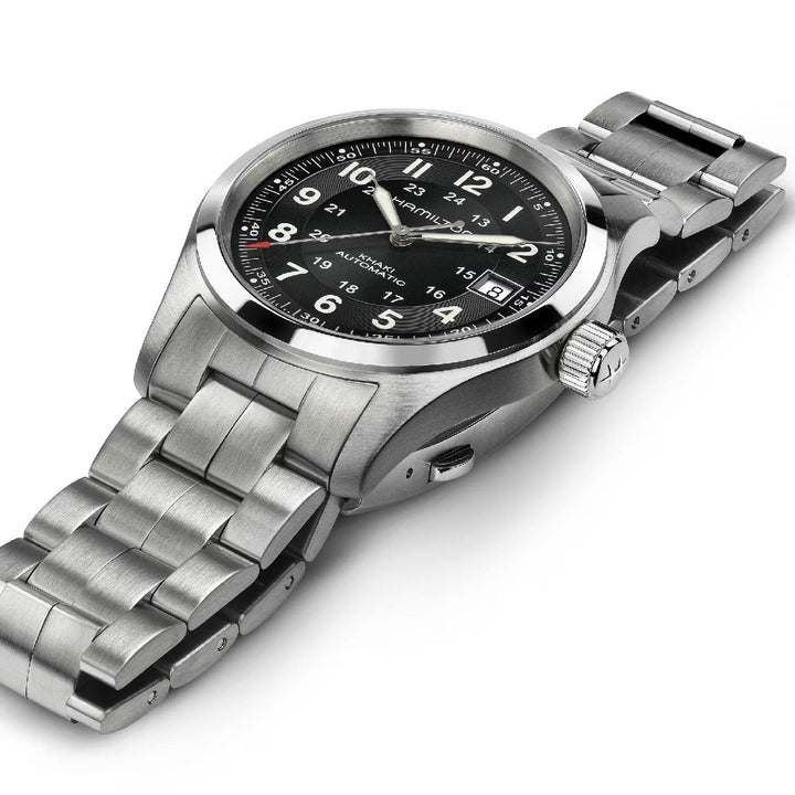 KHAKI FIELD Black / Stainless Steel Black Dial