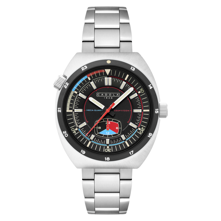 Giulia Meca-Quartz Black / Stainless Steel | Black Dial