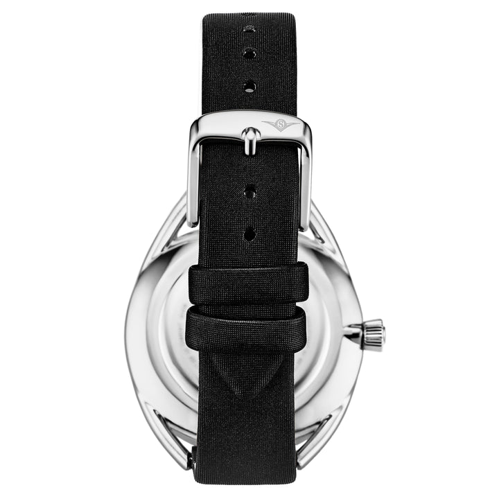 Symphony-995.02 Black Leather | Blue Dial